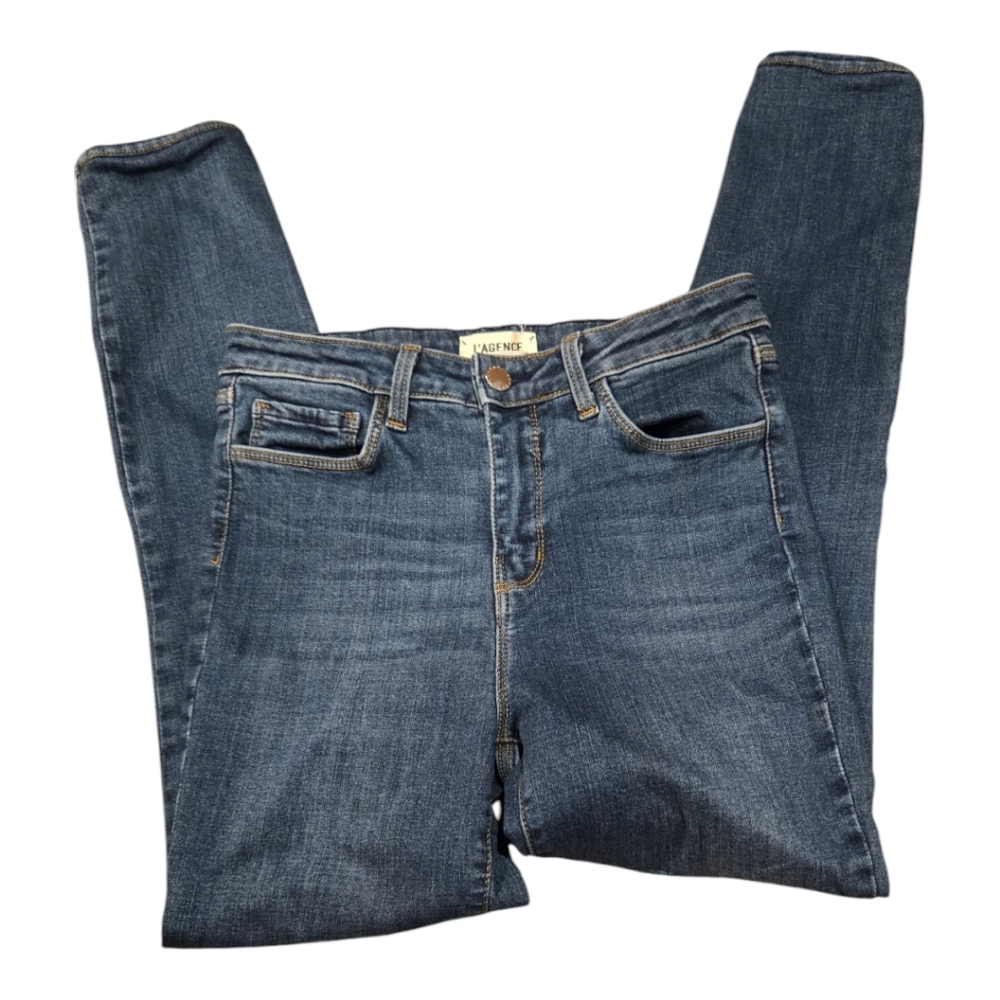 L'AGENCE Margarite High Rise Dark Vinatge Jeans Sz 26